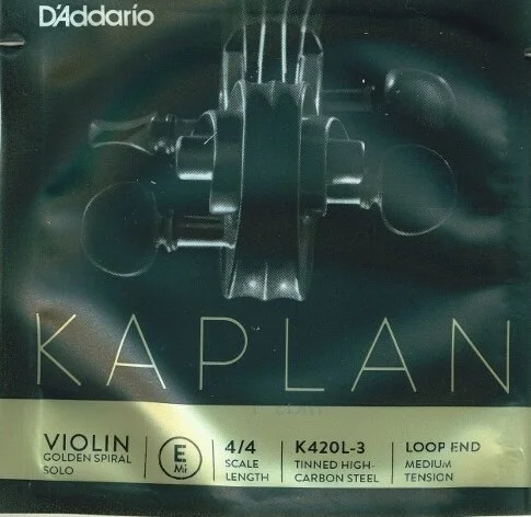 D'Addario Kaplan Golden Spiral Solo E String — Montgomery Violins